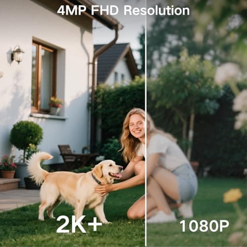 Security Cameras Wireless Outdoor, WIFI Cameras for Home Security with AI Motion Detection Spotlight Siren, Solar Panel Battery Powered, 2K Color Night Vision, 2-Way Talk, Waterproof, Cloud/SD Storage 2