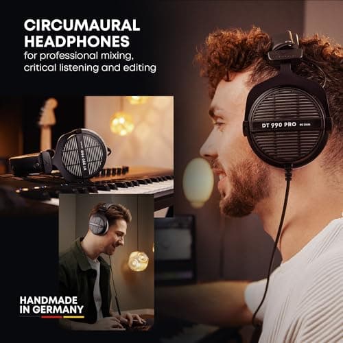 beyerdynamic DT 990 Pro 250 ohm Over-Ear Studio Headphones for Mixing, Mastering, and Editing 5