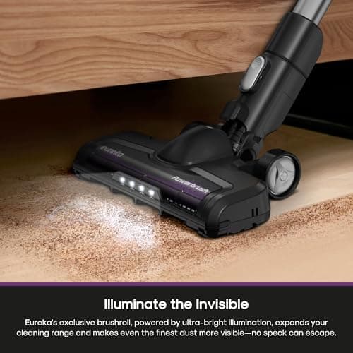 EurekaCordless Vacuum - 50 Min Runtime for Large Homes, 5.5 lbs Lightweight, Ideal for Pet Hair & Allergies on Hardwood & Carpet ReactiClean 410 7