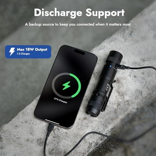 WUBEN L3 Flashlights High Lumens, 3000 Lumens Flash Light Bright Flashlight Rechargeable, Dual-Way USB C Charging 6 Mode, IP68 Handheld Flashlight for Tactical/Outdoor, Tool Gifts for Men 5