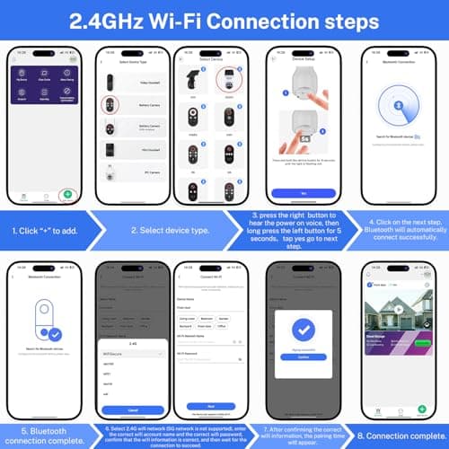 HopeFlex 1080p WiFi Security Camera with Solar Panel, Battery Powered, Pan Tilt, AI Motion Detection, Night Vision, 2-Way Talk, IP65, Cloud Storage (Sold Separately), 2.4GHz WiFi Only 9