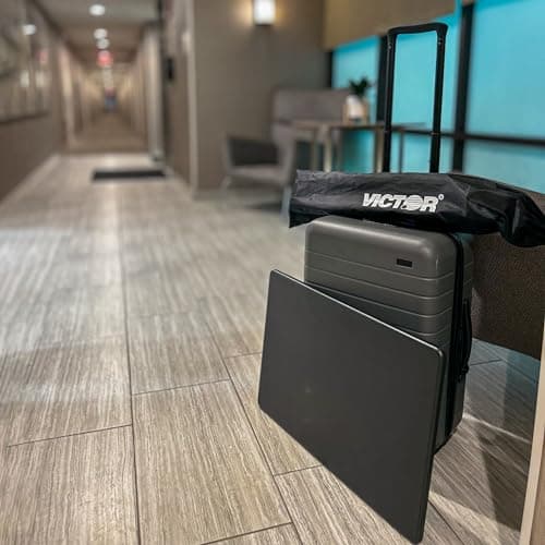 Victor Portable Adjustable Tripod Desk – Mobile Standing Desk, Height Adjustment (30.5" to 45") for Laptops, Projectors, and More – Compact, Lightweight & Stable for Home, Office, or Classroom (DC530) 9