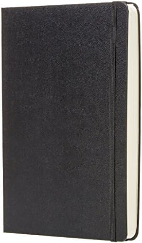 Amazon Basics Daily Planner and Journal, Weekly and Monthly, Undated, Productivity Organization with Goals, Hardcover, 5.8" x 8.25", Black