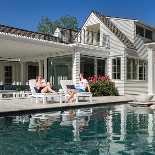 YITAHOME Outdoor Chaise Lounge Chairs Set of 4 with Adjustable Backrest, Sturdy Loungers for Patio & Poolside, Easy Assembly & Waterproof & Lightweight with 265lbs Weight Capacity, Grayish-White 6