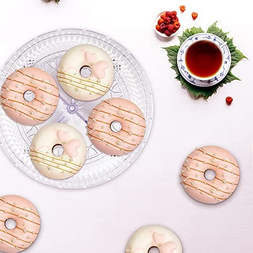 NWK 12inch Lighted Clear Cake Stand Plate Holder with String Lights Fit for 6inch, 8 inch, 10 inch, 12 inch Cakes for Wedding Birthday Cake Decorations 7