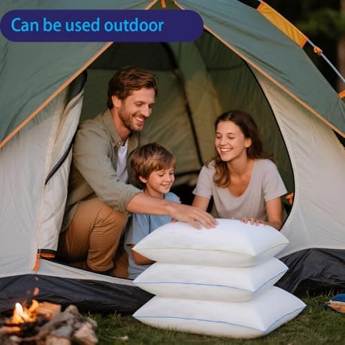 HKYLRAN Bed Pillows King Size Set of 2,for Sleeping, Adjustable King Pillows 2 Pack with Zipper, Cooling Hotel Quality with Premium Soft Down Alternative Fill 9