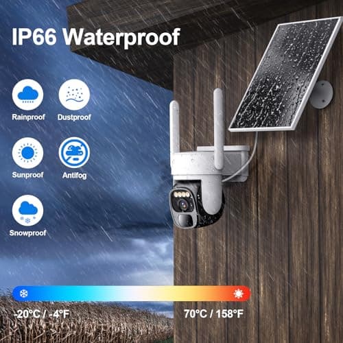 4G LTE Non-WiFi Cellular Security Camera BW4-plus with Solar Panel, U.S. Local SIM&SD Card, Motion Detection, Auto Tracking, 2K Live Video, Color Night Vision, Flashlight&Siren Alerts 6
