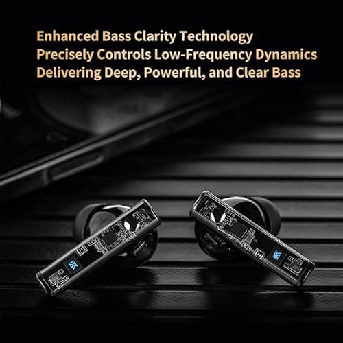 KZ Sora High-Fidelity Wireless Music Earbuds - HiFi in-Ear Headphones with Bluetooth 5.4, Enhanced Bass, Low Latency, Fast Charging, and 25-Hour Playtime with Wireless Charging Case 5