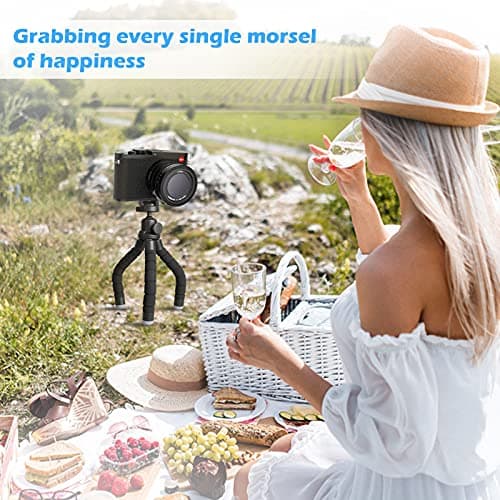 Ubeesize Phone Tripod, Portable and Flexible Tripods with Wireless Remote and Clip, Cell Phone Tripode Stand for Video Recording 7