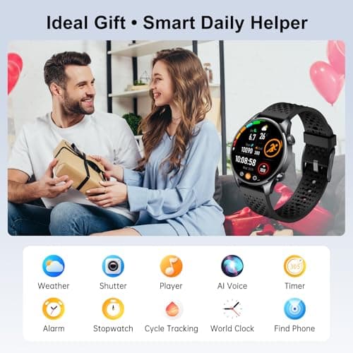 Zolovip Smartwatch for Men with GPS 1.43" AMOLED Display, 3ATM Waterproof Health Watch Heart Rate/Sleep Monitor, 100+ Sport Modes Meditation/Fitness Tracker Watch Compatible with iOS Android, Blue 8