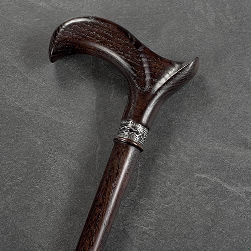 Asterom Walking Cane - Handmade, Ergonomic, Canes for Men - Wooden Walking Sticks for Seniors, Unique, Cool (Walnut, 36 Inches) 7