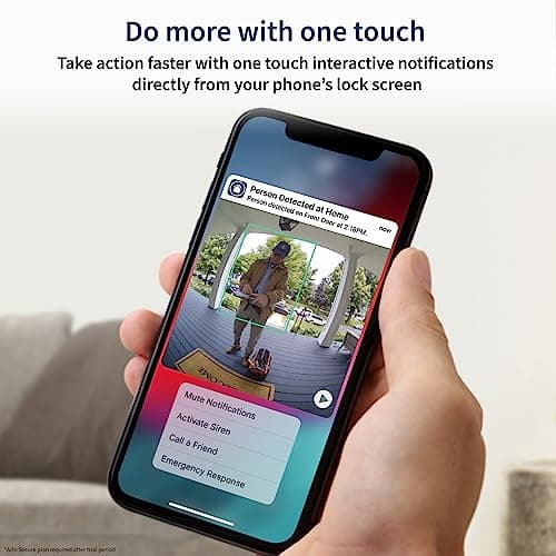 Arlo Essential Wired Video Doorbell - HD Video, 180° View, Night Vision, 2 Way Audio, Black - AVD1001B 6