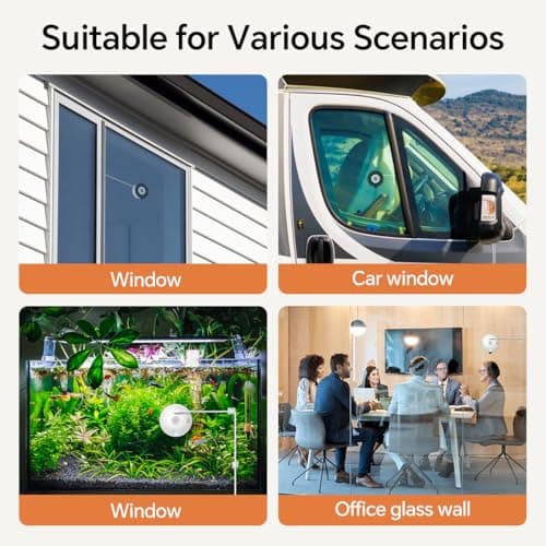 Gosulub Window Cameras for Home Security: Indoor Camera for Outdoor Monitoring with 2K Full Color Night Vision Motion Human Vehicle Detection Easy Installation 5