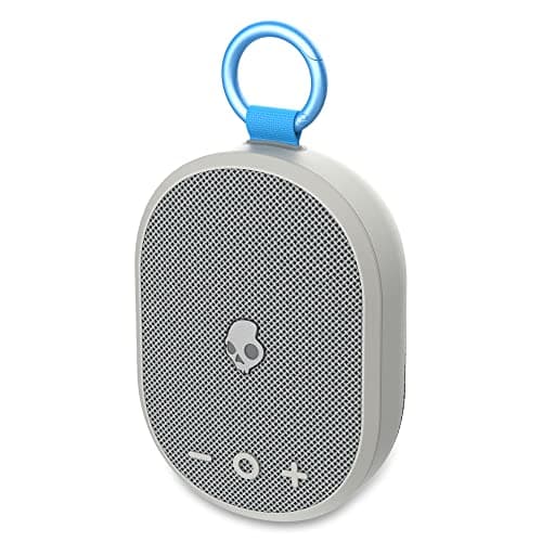 Skullcandy Kilo Wireless Bluetooth Speaker - IPX7 Waterproof Mini Bluetooth Speaker with 24 Hour Battery, Downward Firing Passive Radiator, and True Wireless Pairing - Perfect for Outdoor (Grey)