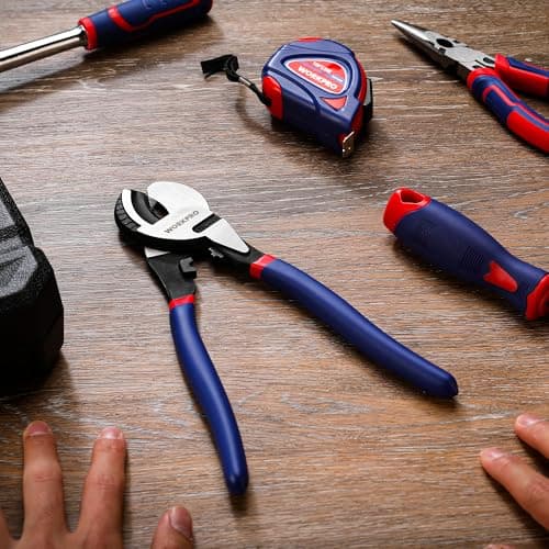 WORKPRO 9-1/4 inch High Leverage Cable Cutter, Heavy Duty Wire Cutter for Aluminum, Copper, Wire, and Communications Cable 8