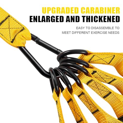 WOQQW Heavy Resistance Bands for Working Out, 350lbs/450lbs Exercise Bands with Handles, Workout Bands Set for Men, Fitness Weight Bands for Muscle Strength Training,Stretching,Slim,Home Gym Equipment 5