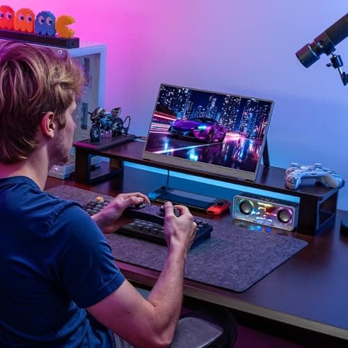 ARZOPA 16.1'' 180Hz 2.5K Portable Monitor, 2560x1440 QHD 107% sRGB Kickstand Portable Gaming Monitor with HDR, Ultra Slim, Eye Care, External Second Screen for Laptop, PC, PS5, Mac, Xbox-Z3FC 7