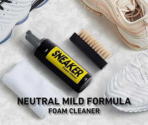 COZGO Shoe Cleaner Kit for Sneaker, Water-Free Foam Sneaker Cleaner 5.3Oz with Shoe Brush and Shoe Cloth,Work on White Shoe,Suede,Boot,Canvas,PU,Fabric,etc 7