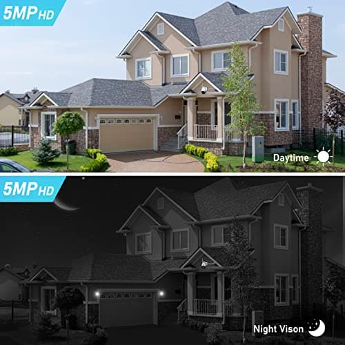 YoLuKe PTZ Camera Outdoor,5MP 20X Optical Zoom WiFi IP Camera with 360° Rotate and 1000ft View Distance/Human Detection & Auto Tracking/Two Way Audio/IP66 Waterproof/Night Vision 5