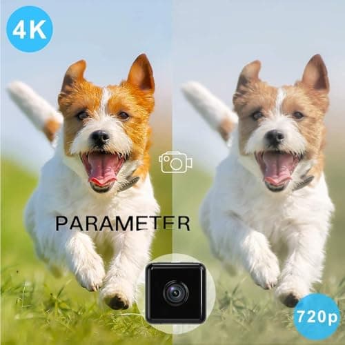 Small Indoor Outdoor Camera Security Wireless Home Cameras 4K Mini WiFi Pet Camaras, HD Tiny Nanny Cam,Wide Angle,Night Vision, Home Indoor Outdoor Camara,Can No Need WiFi Cams For House Security 7