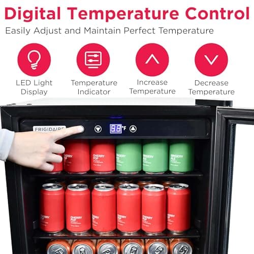 Frigidaire EFMIS155 Beverage Refrigerator, 126 Cans-Full Stainless Steel 7