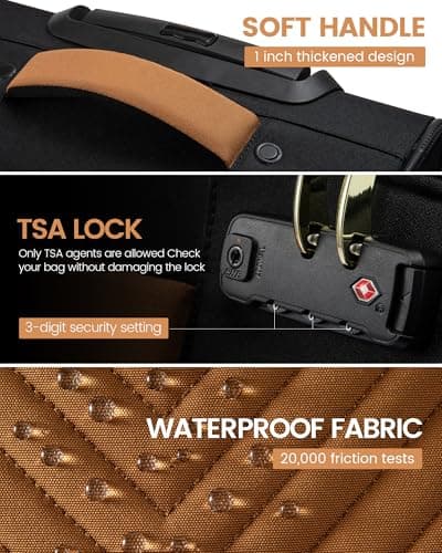 LOVEVOOK Carry On Luggage 22x14x9 Airline Approved,20 Inch Carry On Suitcases with Wheels,Softside Rolling Suitcase with TSA Lock for Women Men,Lightweight Travel luggage 6