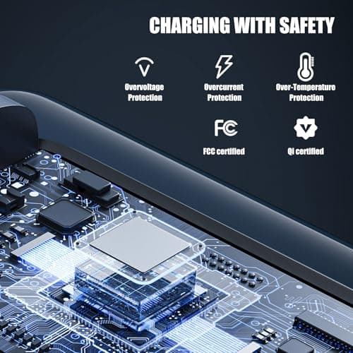 𝟐𝟎𝟐𝟔 𝐍𝐞𝐰 Magnetic Wireless Charger for Samsung & Apple Devices, 3 in 1 Charging Station Magnetic Charger Stand simultaneously Compatible with Samsung and Apple Series Black 5