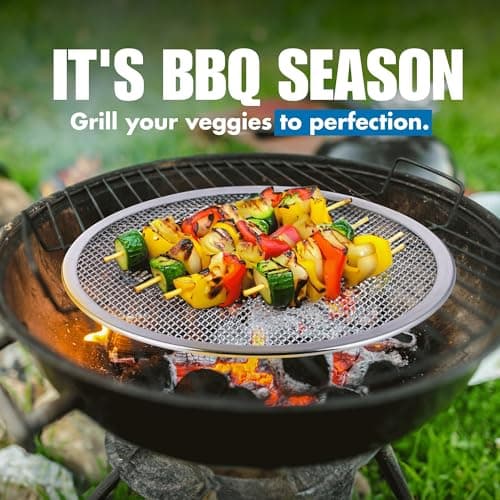 Norjac 12 Inch Pizza Screen, 2-Pack – Round Aluminum Mesh Pans with Reinforced Stainless-Steel Rim, Seamless, Rust-Free, Oven-Safe Baking Trays for Crispy Crusts 7