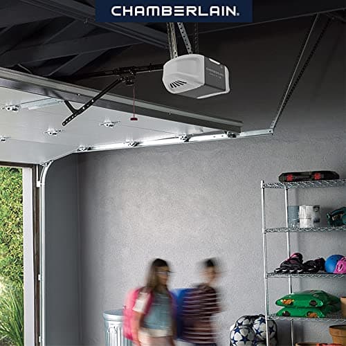 CHAMBERLAIN B2401 Smart Quiet Belt Drive Garage Door Opener, Gray 5