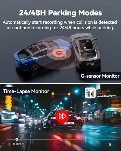 REDTIGER F9 Dash Cam 4K Front and Rear 1080P, WiFi GPS Car Camera with 32GB Card, Dual Dash Camera for Cars, Loop Recording, Night Vision, Parking Mode, Smart App Control, Support 256GB Max 7