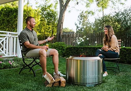 Solo Stove Yukon 27 Inch Smokeless Fire Pit with Removable Ash Pan - Wood Burning Portable Stainless Steel Outdoor Fireplace, Stainless Steel, Ideal for 6 or More People, 38 lbs 7