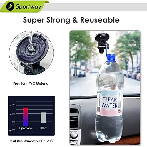 Sportway S40 Dash Cam Suction Mount (3rd Gen) with10pcs 360 Rotating Joints Compatible for Rexing, Old Shark, Yi, TOGUARD, Compark, Kingslim, Crosstour and Most Dash Cameras, DVR, GPS 8