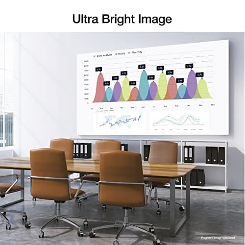 Epson EpiqVision Flex CO-W01 Portable Projector, 3-Chip 3LCD, Widescreen, 3,000 Lumens Color/White Brightness, 5W Built-in Speaker, 300-Inch Home Entertainment and Work, Streaming Ready (Renewed) 5