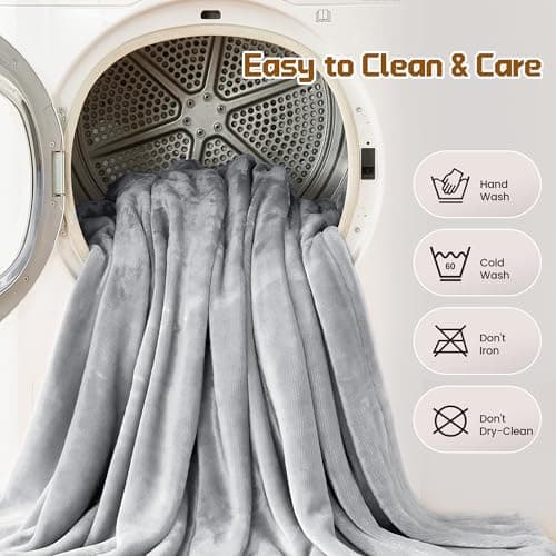 MAXEVE Heated Blanket Cordless Electric Wearable Blanket with 10000mAh Power Bank, USB Heating Throw Blanket, Fleece Throws Women Men Heating Hoodie for Indoor Outdoor, Camping Machine Washable, Grey 8