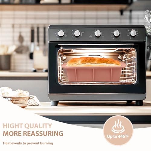 Koolstuffs Silicone Bread Loaf Pan, 2 PCS Non-Stick Bread Pans for Homemade Bread, Baking Mold Pans for Oven, Bread, Cake, Easy Release 4