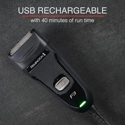 Remington F3 Style Series Foil Shaver for Men, Flexing Blades for Close and Comfortable Shave, Cordless Electric Rechargeable Razor. 5