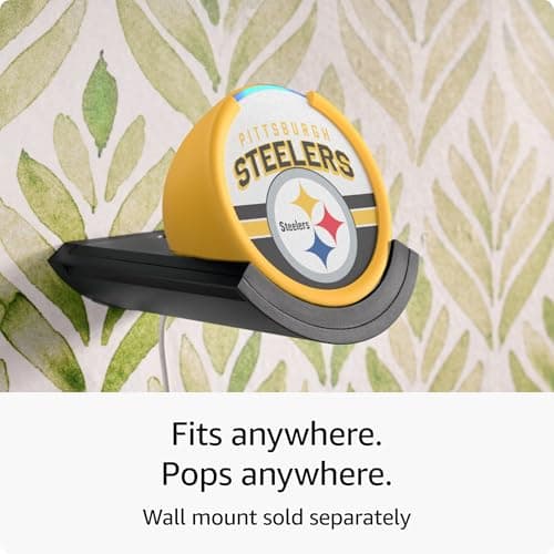 Amazon Echo Pop (newest model) | Officially Licensed NFL Limited-Edition | Pittsburgh Steelers ('25-26 Season Design) 6