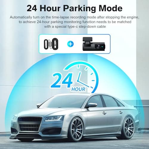 aquota Dash Cam Front and Rear - 2K+1080P Dual Dash Cam for Cars Wi-Fi|App Control Dash Camera 1.5”IPS Car Camera 170° Wide Angle|Night Vision|24HParking Mode|Free 64GB Card 6