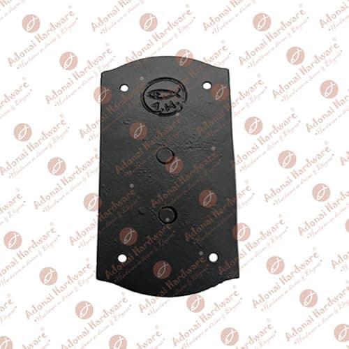 Adonai Hardware "Zuriel Antique Heavy Duty Cast Iron Front Entry Sturdy Stylish Ring Door Knockers (2, Matte Black) for Vintage Wooden Barn Shed Doors, Gates, Fences, Furniture and Farmhouse 6