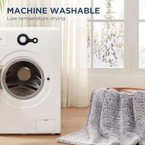 Westinghouse Electric Blanket Full Size, Soft Plush Sherpa Heated Blanket with 10 Heating Levels & 1-12 Hours Auto-Off, Machine Washable, 80x84 inches, Charcoal 6