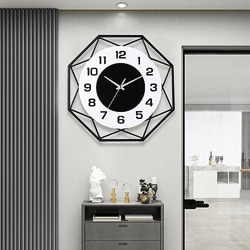 Dankeit 13-Inch Decorative Wall Clock - Silent Non-Ticking Quality Quartz, Battery Operated, Large for Living Room, Kitchen, Home, Bathroom, Bedroom Decor 5