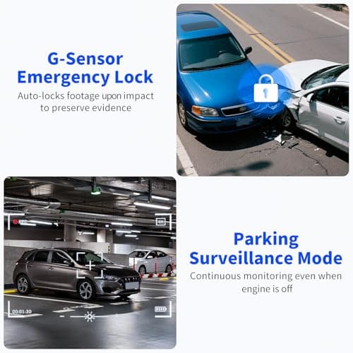 Masdio Dash Cam Front and Rear, 4K+1080P Dual Dash Camera for Cars with WiFi APP, 3.2" LCD, Super Night Vision, 24/7 Parking Mode, G-Sensor, Loop Recording, Included 32GB Card 6