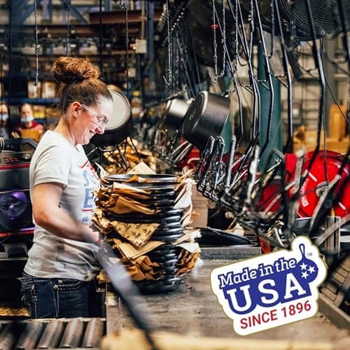 Lodge Pre-Seasoned Carbon Steel Skillet - Use in the Oven, on the Stove, on the Grill, or Over a Campfire - 15 Inch 4