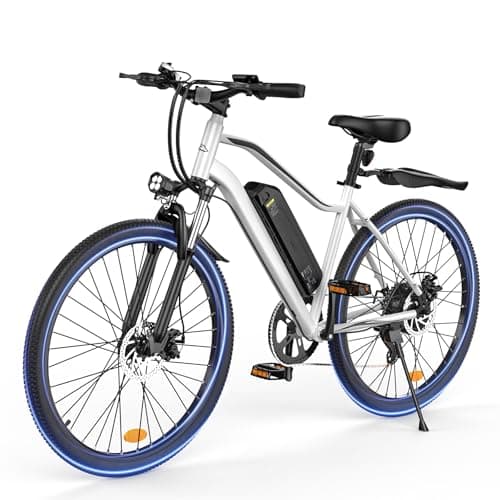 HopCycle Electric Bike - Electric Bike for Adults 500W, Up to 55 Miles, 20MPH Electric Mountain Bike, 26'' Tires Lightweight E-Bike for Commuting Mountain Road Sand