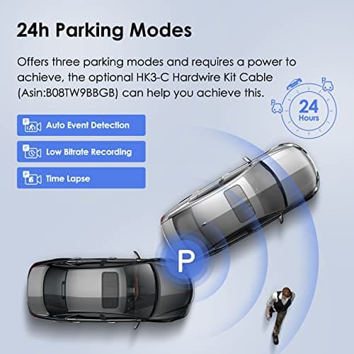 VIOFO 3 Channel Dash Cam Front and Rear Inside, 1440P+1080P+1080P Triple Car Camera, Built in WiFi GPS Car Dashboard Camera Recorder, (A139) (Renewed) 7