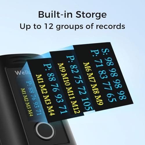 Wellue Bluetooth Pulse Oximeter Fingertip, Blood Oxygen Saturation Monitor with Free APP, Batteries, Carry Bag & Lanyard 5