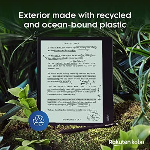 Kobo Elipsa 2E | eReader | 10.3” Glare-Free Touchscreen with ComfortLight PRO | Includes Kobo Stylus 2 | Adjustable Brightness | Wi-Fi | Carta E Ink Technology | 32GB of Storage 8