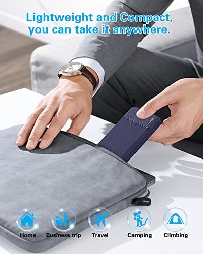 AsperX 2-Pack 10000mAh USB C Output Portable Charger Power Bank Fast Charging, Portable Battery Bank External Battery Pack for iPhone, Samsung, Google LG and Heated Vest 6