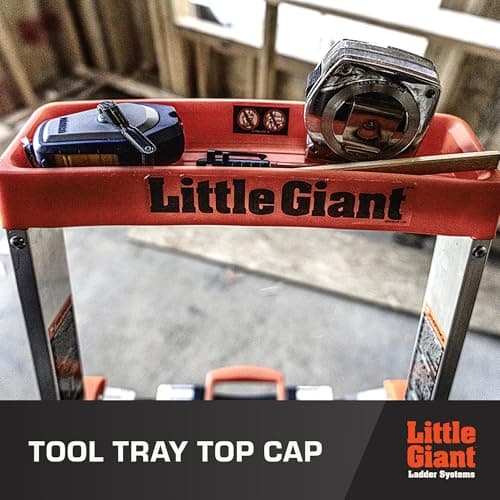 Little Giant Ladders Flip-N-Lite 6 ft Lightweight Step Ladder with Standing Platform, Aluminum, 300 lb Load Capacity, Type 1A Extra Heavy Duty, 10.25 ft Reach Height (15270-001) 5