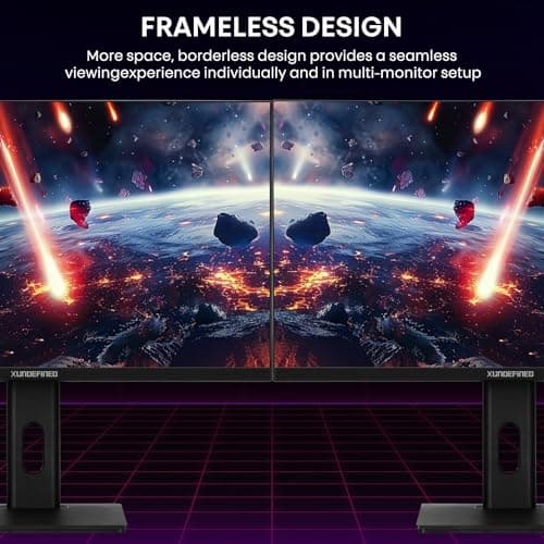 27 inch 180Hz Gaming Monitor with Speaker, 2560x1440 Fast IPS Screen, 2x HDMI 2.0, 2x Display Port 1.4, 114% sRGB, HDR10, Freesync & G-SYNC Compatible, Height/Swivel/Tilt Adjust, 3 Sides Frameless 6